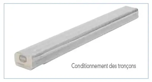 [ERA801535] MAT ACIER 1,50 m Ø 35 mm  ZINC BLANC.1 sur 2 livré avec bouchon ERARD