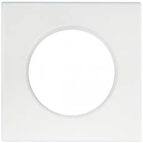 [EUR60295] PLAQUE 1 POSTE BLANCHE SQUARE EUR'OHM