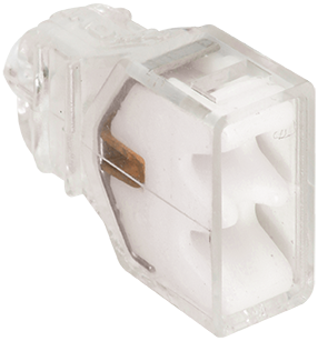 [EUR70052] BORNE TRANSPARENTE 2 ENTREES BLANCHE EUROHM