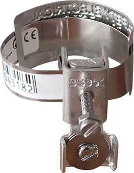 [EUR70511] COLLIER D'EQUIPOTENTIALITE LONG 12 cm, POUR Ø 8 à 32 mm EUR'OHM