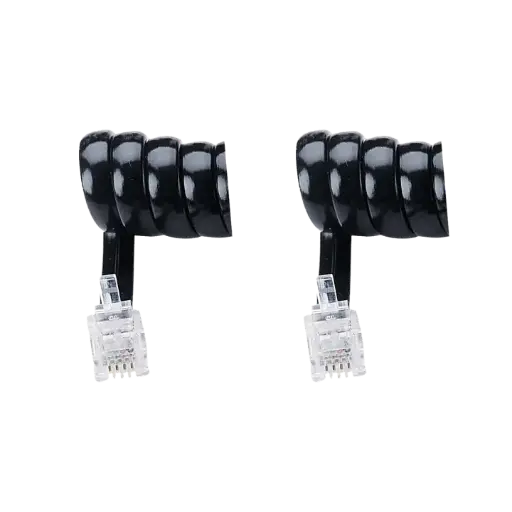 [ITC3509] CORDON RJ9  SPIRALE Mâle  / Mâle - BLANC  2 M  ERARD CONNECT