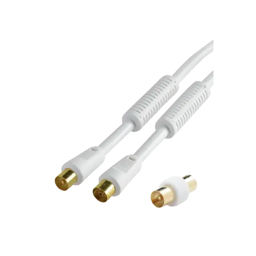 [ITC4631] CORDON TV 9.52 - 19 VATC - FILTRE - Mâle / Femelle 2 M + Adapt. 