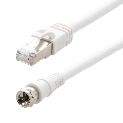 [ITC5480] CORDON SATELLITE RJ45 Mâle / Prise "F" Mâle - 0,70 m ERARD CONNECT