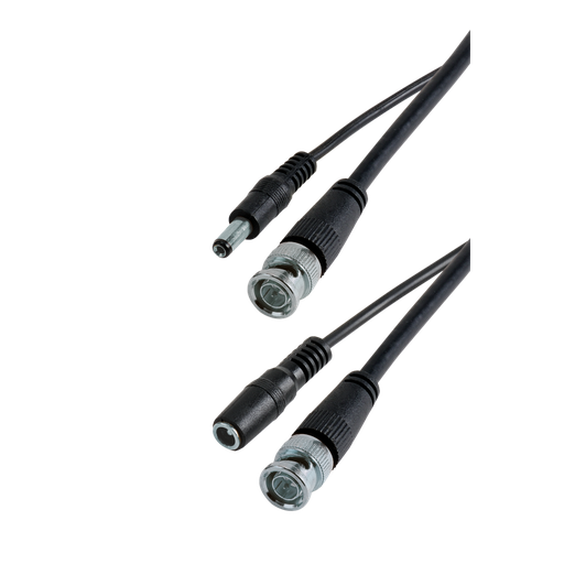 [ITC7710] CORDON BNC Mâle + Alim.12V Mâle / BNC Mâle + Alim 12V Femelle  2 M