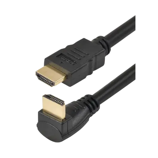 [ITC7886] CORDON HDMI 2.0 Coudé HIGH SPEED WITH ETHERNET, M Droit / M à90°  2 M