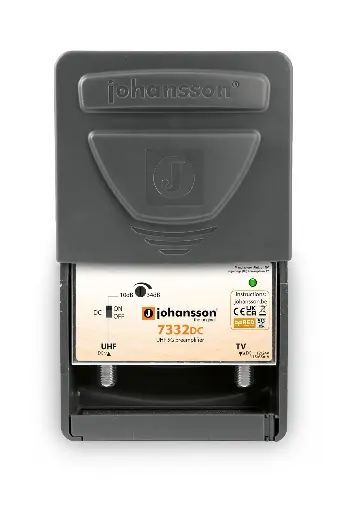 [JOH7332DC] PREAMPLI UHF 21-48 LTE (19-34 dB) RED 12/24V PASSAGE CC JOHANSSON