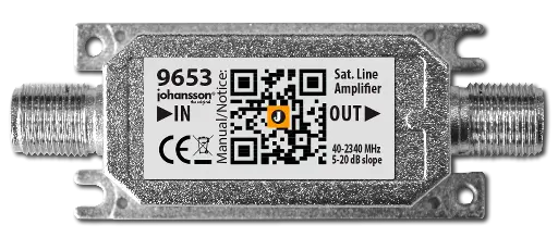 [JOH9653] AMPLIFICATEUR DE LIGNE 18 dB 950-2150 MHz JOHANSSON