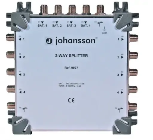 [JOH9937] REPARTITEUR 2 x 5 SORTIES, 4 ENTREES SAT + 1 TERRESTRE  JOHANSSON