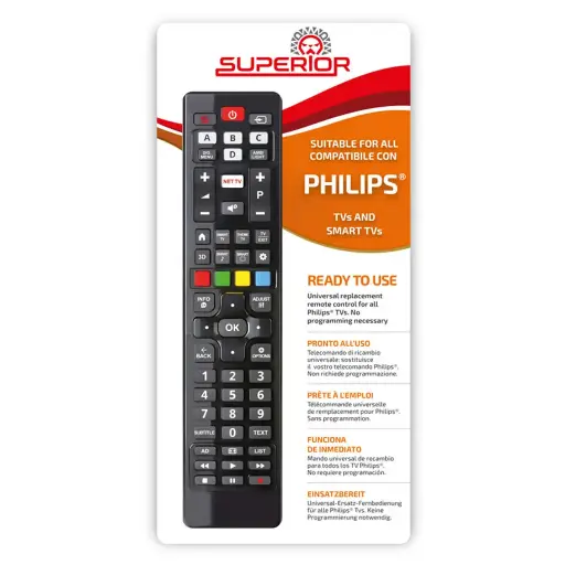 [MBG8034] TELECOMMANDE UNIVERSELLE POUR TV PHILIPS SANS PROG. NI CODE MBG