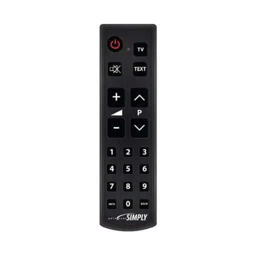 [MBGSIMPLY] TELECOMMANDE SIMPLIFIEE POUR TV (par codes)  "GROSSES TOUCHES"  MBG
