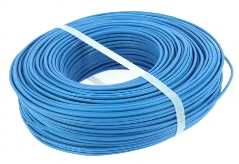 [RCTH07V-U2.5B] FIL ELECTRIQUE H07V-U 2,5 mm² BLEU, bobine 100 Mètres - prix au M RCT