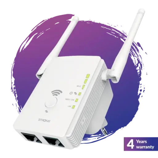 [STRREPETEUR300] REPETEUR WIFI UNIVERSEL 300 Mbit/s @ 2.4 GHz   STRONG