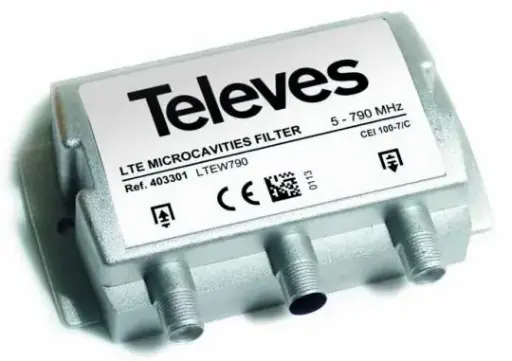 [TEL403301] FILTRE MICROCAVITE LTE 4G VHR "F" 5-790 MHz TELEVES