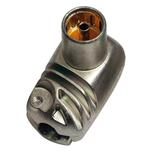 [TEL4133] FICHE COAXIALE FEMELLE COUDEE METAL Ø 9,52 mm TELEVES