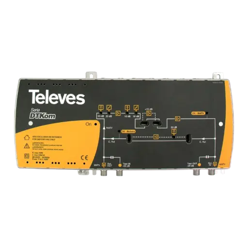 [TEL4512] AMPLIFICATEUR C3 gain 44dB Ns 120dB  220V VR ACTIVE 5-65 TELEVES