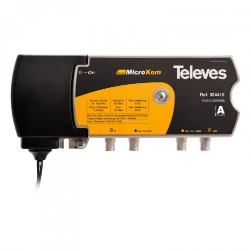 [TEL534412] AMPLI C3  1E/1S -85-1220Mhz-GAIN 30-35dB-Vs 118/121dB + VR - TELEVES