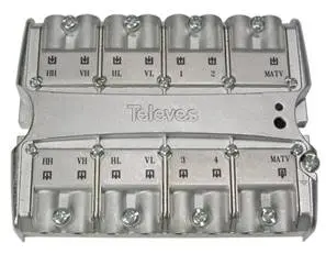 [TEL719001] MULTISWITCH 5x5x4 "EasyF" TERMINAL/CASCADABLE ATTEN.RÉGL. TELEVES