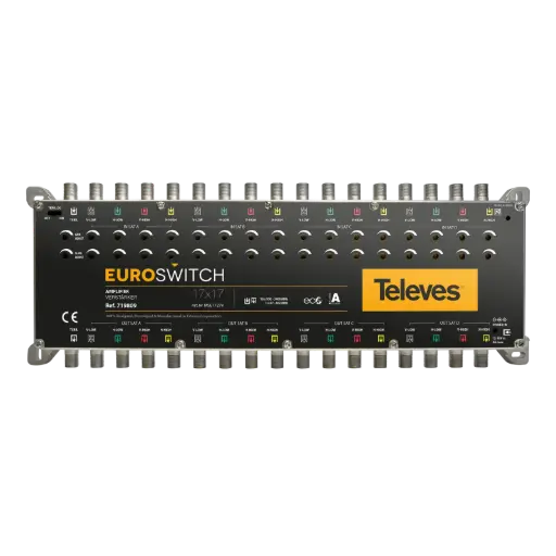 [TEL719809] AMPLIFICATEUR 17x17 "F" GAIN 27-31dB Vs114/118 EUROSWITCH TELEVES
