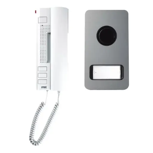 [URM1122/31] KIT AUDIO MIKRA Alu 2 Fils URMET