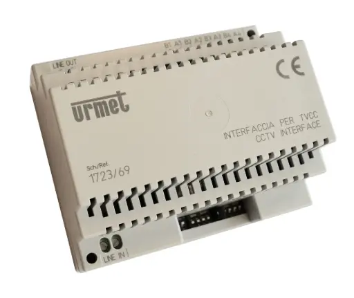 [URM1723/69] INTERFACE POUR CONNEXION 4 CAMERAS VIDEOSURVEILLANCE URMET