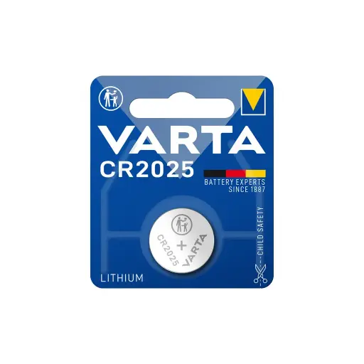 [VARCR2025] BLISTER 1 PILE BOUTON LITHIUM CR2025 VARTA