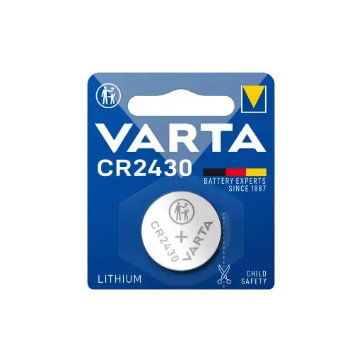 [VARCR2430] BLISTER 1 PILE BOUTON LITHIUM CR2430 VARTA