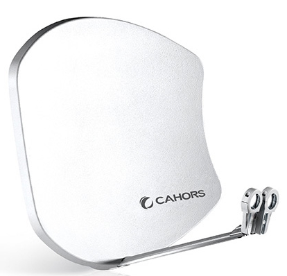 [VISBISAT] PARABOLE BISAT Ø 70 CM FIBRE BLANCHE + SUPPORT G2 (sans LNB) CAHORS