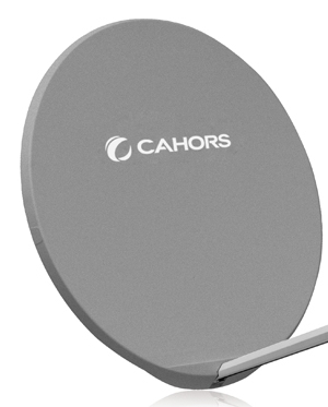 [VISSMC100V2G] PARABOLE Ø 90 CM MS FIBRE GRISE sans LNB CAHORS