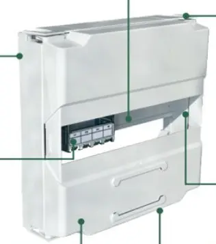 [VISTCBASICOM] COFFRET DE COMMUNICATION 250*250 + 4 RJ45 cat.6 + Porte CAHORS