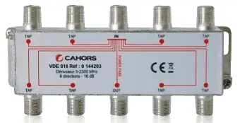 [VISVDE818] DERIVATEUR 8 VOIES -18 dB CAHORS