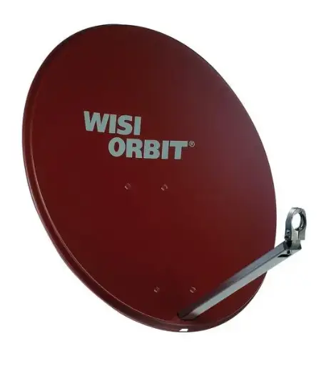 [WISOA38I] PARABOLE Ø 80 CM ALU ROUGE sans LNB WISI