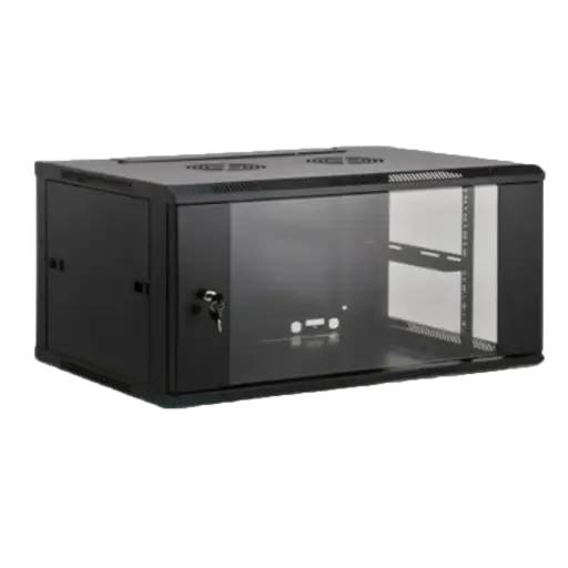 [DARMOIRE19-6U] COFFRET MURAL FIXE 19" 6U PROFONDEUR 600 x L600 x H370mm MONTEE 