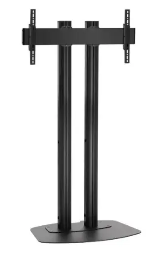 [EAVVOG-FD-1884] Pied de sol FD1884B double pôle 180cm 800X400 - Noir VOGEL'S