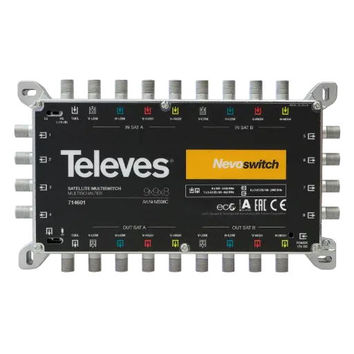 [TEL714601] MULTISWITCH AUTONOME ou CASCADABLE 9x9x8"F" TELEVES 