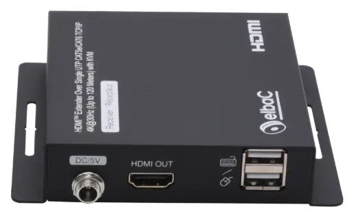 [ELBS15007-R1-B0] RECEPTEUR SEUL POUR DEPORT HDMI/KVM/USB2 IP S15007-01-BK  ELBAC 