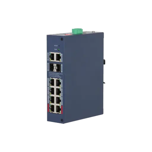 [DCHS4212-8GT-110] SWITCH 8 PORTS POE 10/100/1000 Mbps + 2 Port 10/100/1000 Mbps (uplink)- 2 PORTS SFP(uplink) - MANAGEABLE DAHUA  (copie)