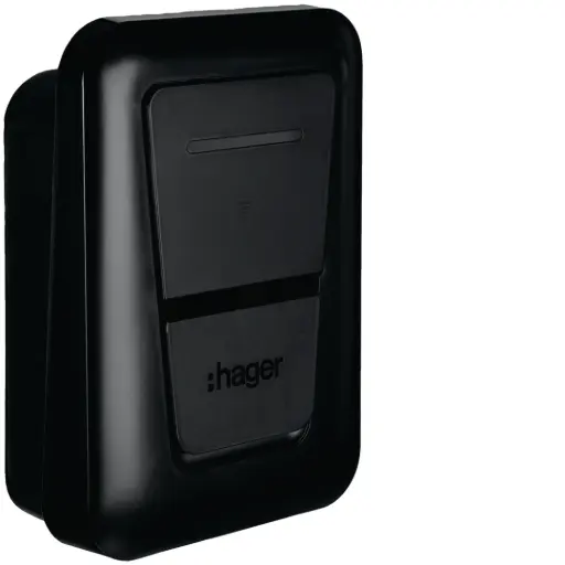 [HAGXVL122STI] BORNE DE RECHARGE WITTY PLUS 22KW  IP55 -1x 7,4 ou 22kW 1Ph/3Ph AVEC PRISE T2S , EQUIPE DE LA CARTE TIC FILAIRE, ACCES PAR RFID, APPLICATION BLUETOOTH, CARTE DE COM. OCPP, COMPTEUR MID HAGER