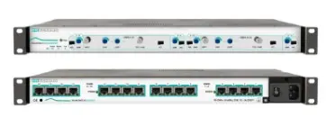 [FRAKITTVLAN16] Switch TV 1U - 19" - 16 ports RJ45 + 16 cordons Balun - 2m (Distribution sur réseau VDI) FRACARRO