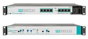 [FRAKITTVLAN8] Switch TV 1U - 19" - 8 ports RJ45 + 8 cordons Balun - 2m (Distribution sur réseau VDI) FRACARRO