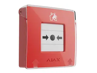 [AJType4 Manual Call Point-R] DECLENCHEUR POUR CENTRALE D'ALARME INCENDIE TYPE 4- ROUGE, PILES REMPLACABLES 2x CR123A AJAX  