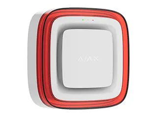 [AJType4 FireProtect (Sounder/VAD)-W] AVERTISSEUR SONORE D'ALARME INCENDIE TYPE 4 SANS FIL AVEC DISPOSITIF D'ALARME VISUEL (VAD) INTEGRE. BATTERIE 4x CR123A. BLANC AJAX  