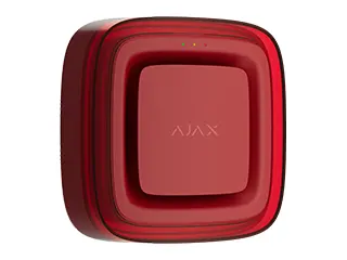 [AJType4 FireProtect (Sounder/VAD)-R] AVERTISSEUR SONORE D'ALARME INCENDIE TYPE 4 SANS FIL AVEC DISPOSITIF D'ALARME VISUEL (VAD) INTEGRE. BATTERIE 4x CR123A. ROUGE AJAX  