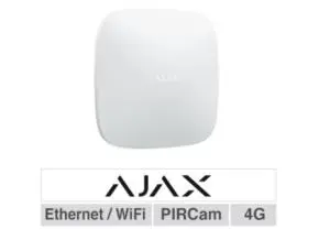 [AJHUB2PLUS4GW] CENTRALE SEULE HUB 2 PLUS WIFI, GSM, 2G, 3G, 4G BLANCHE AJAX