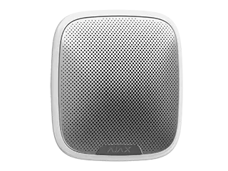 [AJSIRENEEXTW] SIRENE EXTERIEURE SANS FIL AVEC SON ET LUMIERE BLANCHE AJAX