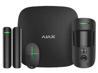 [AJSTARTERKITCAM+B] KIT ALARME HUB2+ WIFI/4G NOIR AJAX