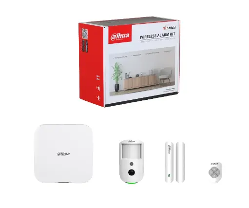 [DART-ARC3800H-03-CAM-FW2(868)] KIT ALARME HUB 2 IP/WIFI/4G +CONTACT OUV + PIRCAM +TELECOMMANDE DAHUA