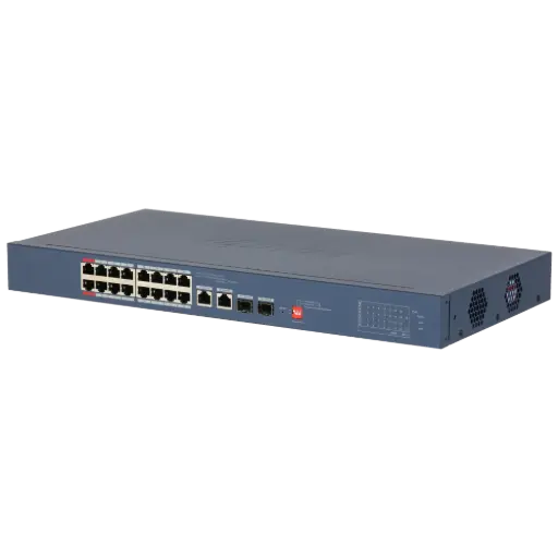 [DCS4218-16ET-240V2] SWITCH 16 PORTS POE 10/100 Mbps CLOUD MANAGEABLE + 2 SFP 240 W DAHUA