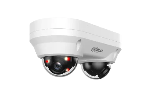 [DIPC-HDBW2449FP-AS-E2-IL-0280B] CAMERA 2 DOMES IP AV 2X4MP 2.8mm IR 30M POE WIZSENSE  DAHUA