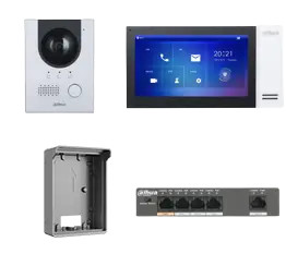 [DKIT-PORTIERVIDEO-DAHUA-IP-BLANC] KIT PORTIER VIDEO IP ECRAN BLANC SAILLIE DAHUA