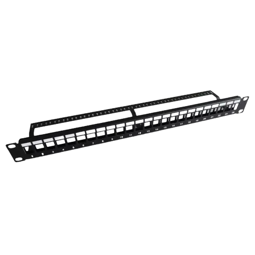 [DPANNEAU19_24P] PANNEAU DE BRASSAGE 19 POUCES POUR 24 PORTS NUS UPTEC